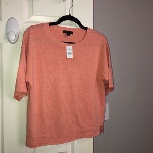 NWT Linen Ann Taylor Short Sleeve Sweater